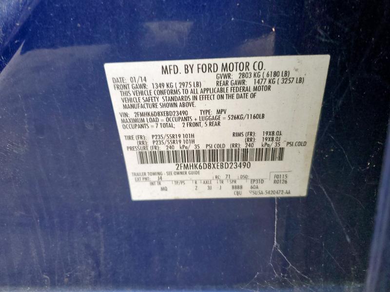 2014 FORD FLEX LIMIT - 2FMHK6D8XEBD23490