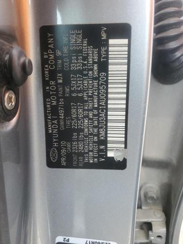 2010 HYUNDAI TUCSON GLS - KM8JU3AC1AU095709