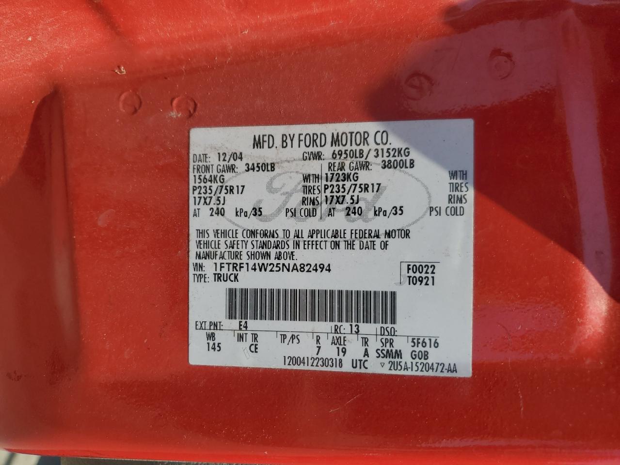 Ford F150 2005
