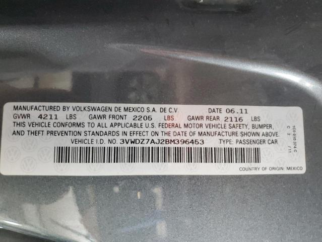 2011 VOLKSWAGEN JETTA SE - 3VWDZ7AJ2BM396453