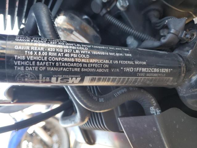 2012 HARLEY-DAVIDSON FLHTC ELEC 1HD1FFM32CB618261