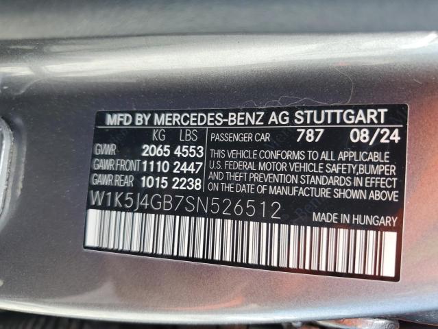 2025 MERCEDES-BENZ CLA 250 W1K5J4GB7SN526512