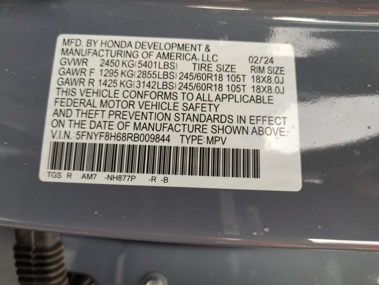 HONDA PASSPORT TRAIL SPORT