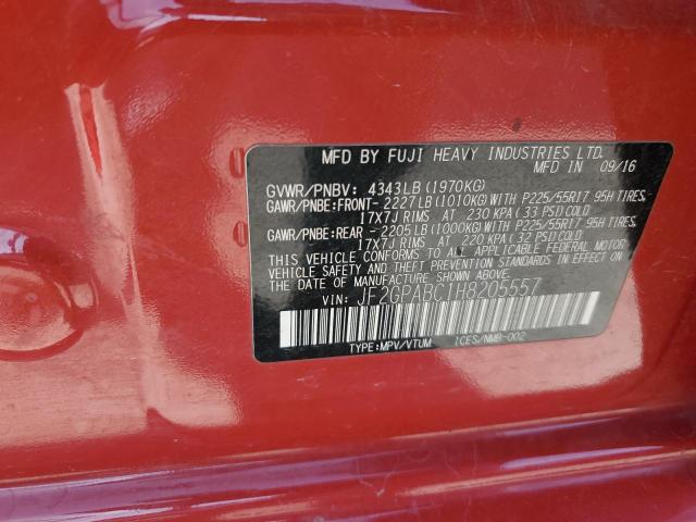 2017 SUBARU CROSSTREK PREMIUM JF2GPABC1H8205557