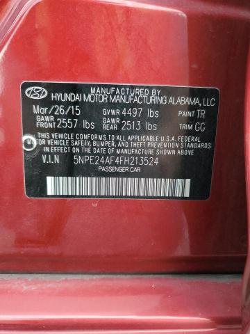 2015 HYUNDAI SONATA SE - 5NPE24AF4FH213524