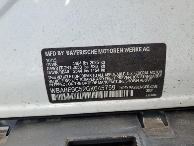 2016 BMW 328 I SULE WBA8E9C52GK645759