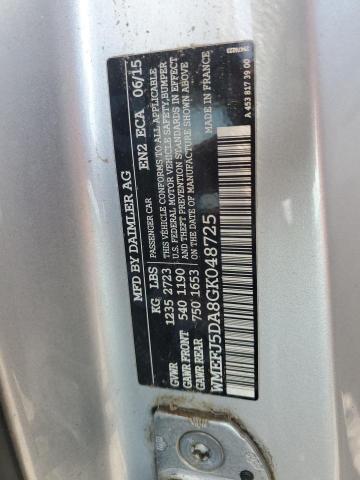 2016 SMART FORTWO WMEFJ5DA8GK048725