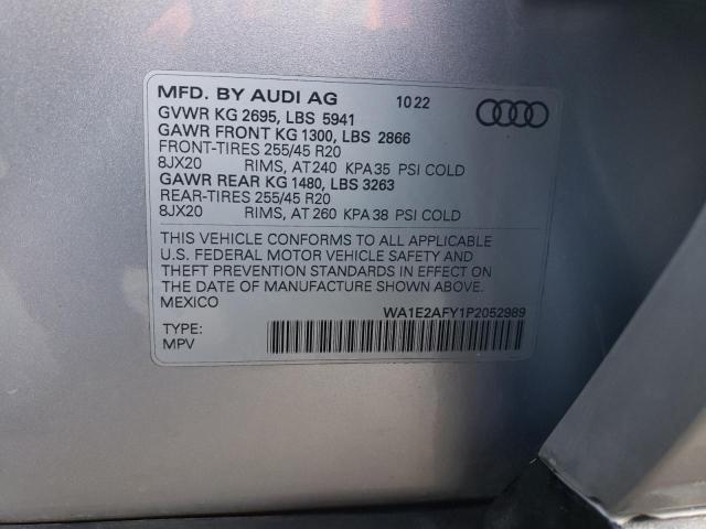 2023 AUDI Q5 E PREMI WA1E2AFY1P2052989