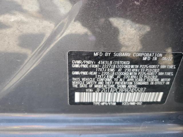 2023 SUBARU CROSSTREK - JF2GTAPC8PH245587