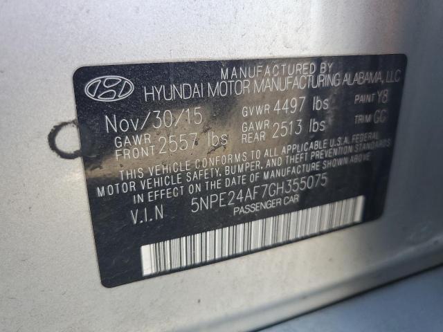 2016 HYUNDAI SONATA SE - 5NPE24AF7GH355075