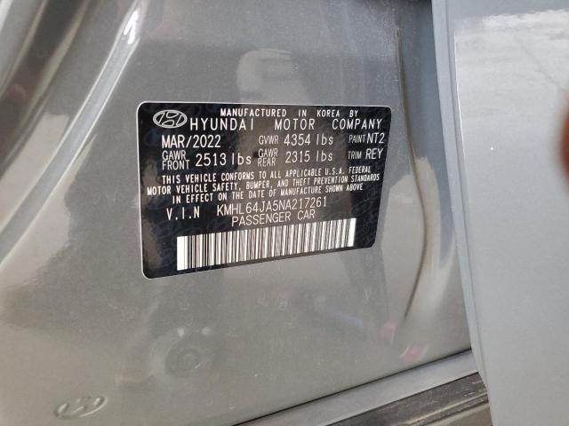 2022 HYUNDAI SONATA SEL - KMHL64JA5NA217261