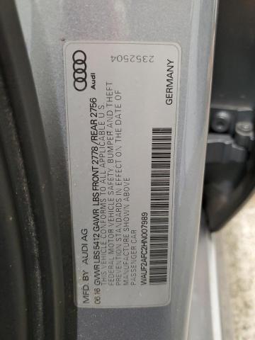 2017 AUDI A6 PREMIUM WAUF2AFC2HN007989