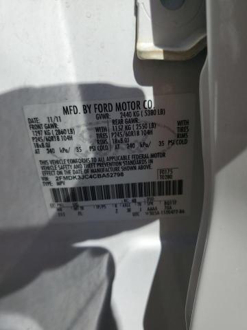2012 FORD EDGE SEL - 2FMDK3JC4CBA52798