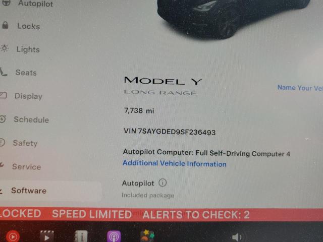 2025 TESLA MODEL Y 7SAYGDED9SF236493