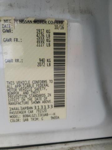 2017 NISSAN ALTIMA 2.5 1N4AL3AP8HN313133