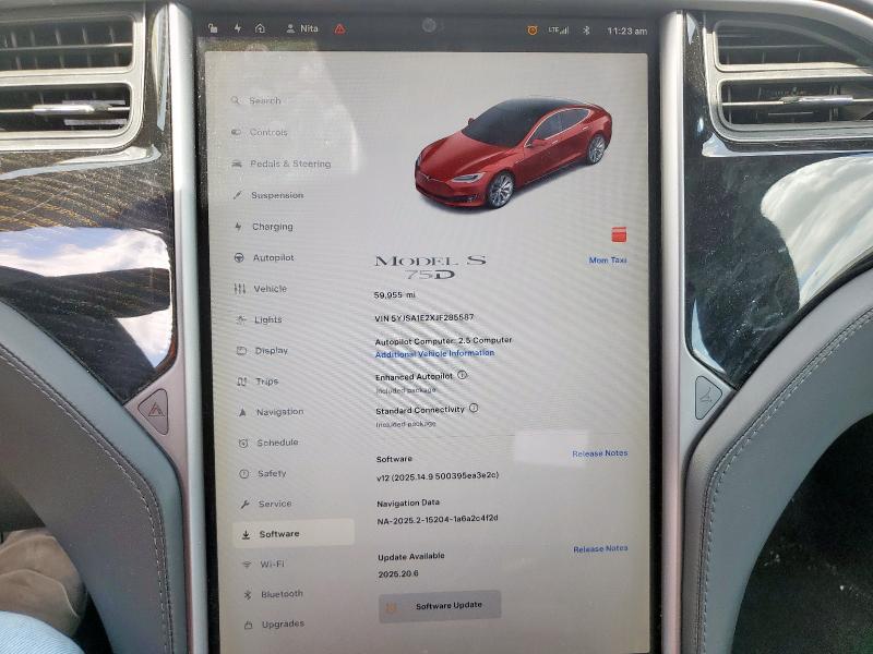 2018 TESLA MODEL S - 5YJSA1E2XJF285587