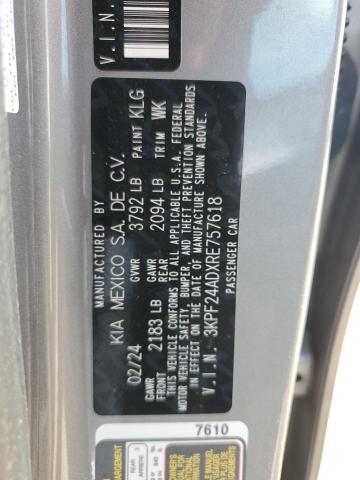 2024 KIA FORTE LX 3KPF24ADXRE757618