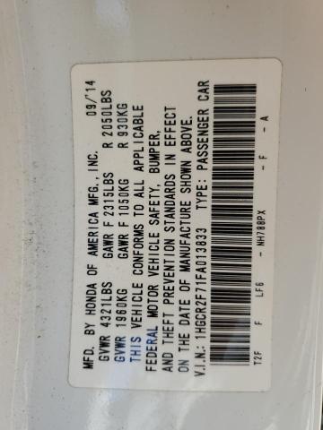 2015 HONDA ACCORD EX 1HGCR2F71FA013833