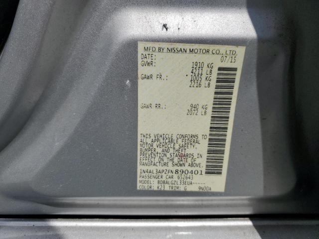 2015 NISSAN ALTIMA 2.5 - 1N4AL3AP2FN890401