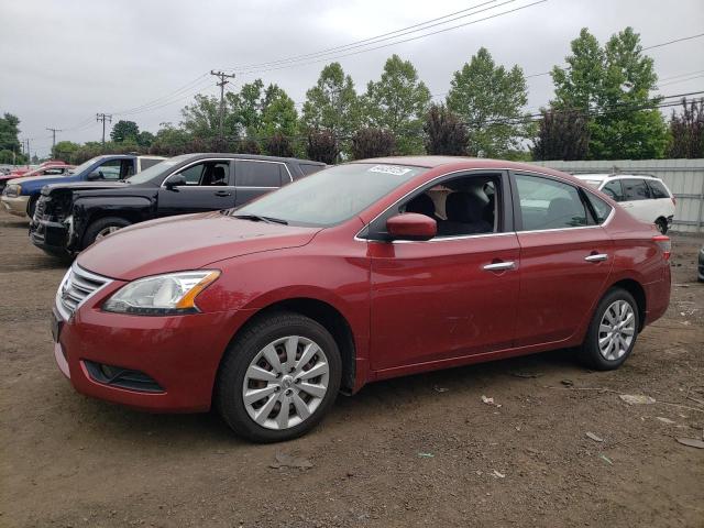 NISSAN SENTRA S 2015 burgundy  gas 3N1AB7AP6FY274372 photo #1