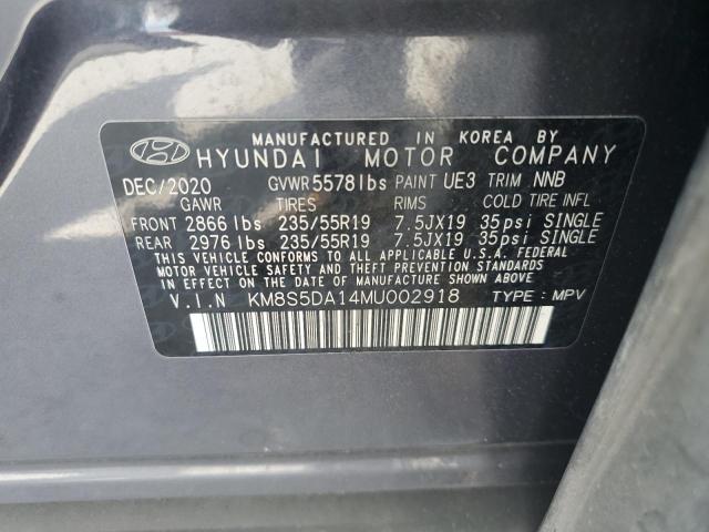 2021 HYUNDAI SANTA FE LIMITED KM8S5DA14MU002918