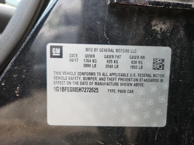 2017 CHEVROLET CRUZE PREM 1G1BF5SM5H7272625