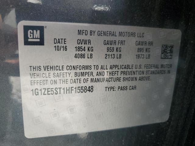 2017 CHEVROLET MALIBU LT - 1G1ZE5ST1HF155848