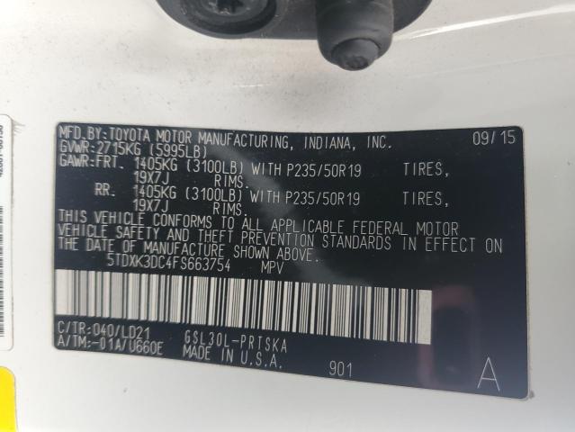 2015 TOYOTA SIENNA SPO 5TDXK3DC4FS663754