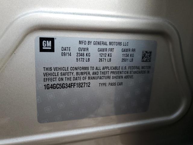 2015 BUICK LACROSSE 1G4GC5G34FF182712