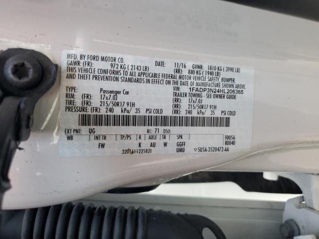 2017 FORD FOCUS TITA 1FADP3N24HL206365