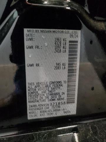 2025 NISSAN ALTIMA SV - 1N4BL4DVXSN321858