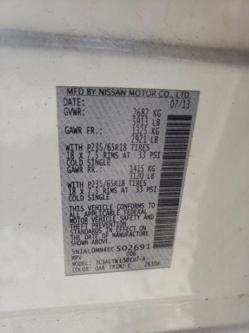 2014 INFINITI QX60 - 5N1AL0MN4EC502691