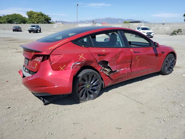TESLA MODEL 3 2022 red  electric 5YJ3E1EC9NF229647 photo #4
