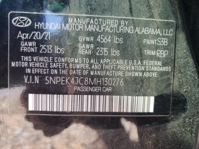 2021 HYUNDAI SONATA N L 5NPEK4JC8MH130276