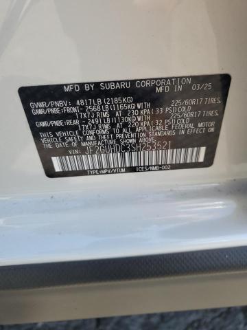 2025 SUBARU CROSSTREK JF2GUHDC3SH253521