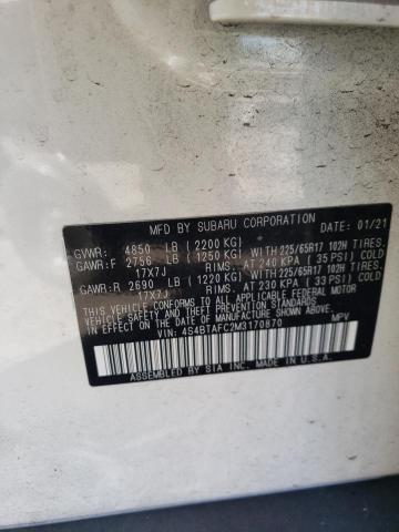 2021 SUBARU OUTBACK PR - 4S4BTAFC2M3170870