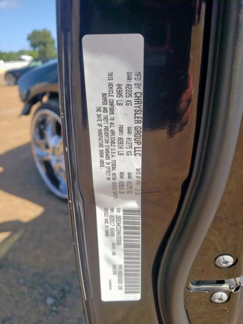 2010 DODGE CHARGER - 2B3CA4CD2AH183688