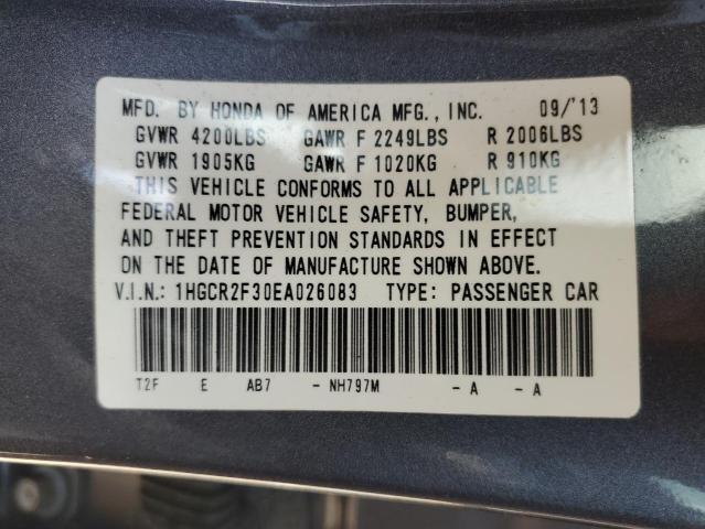 2014 HONDA ACCORD LX - 1HGCR2F30EA026083