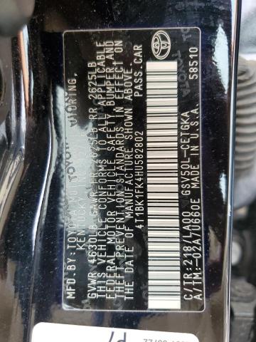 2017 TOYOTA CAMRY XSE 4T1BK1FK4HU582802