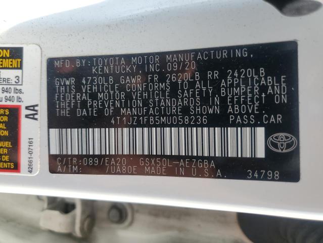 2021 TOYOTA AVALON XLE - 4T1JZ1FB5MU058236