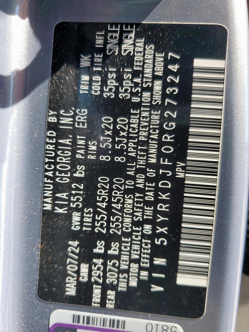 2024 KIA SORENTO SX - 5XYRKDJF0RG273247