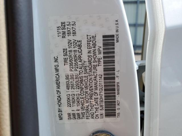 2016 ACURA RDX ADVANC 5J8TB3H71GL011142