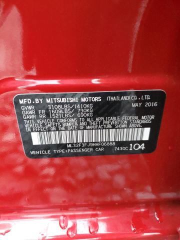 2017 MITSUBISHI MIRAGE G4 ML32F3FJ9HHF06888
