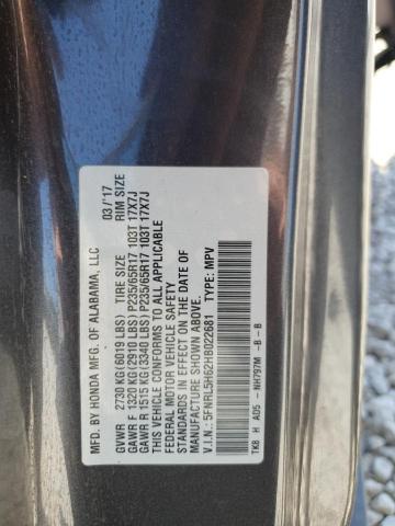 2017 HONDA ODYSSEY EX 5FNRL5H62HB022681