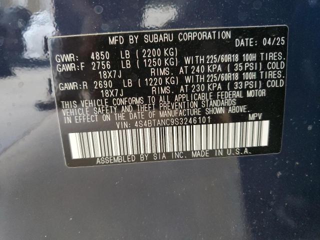 2025 SUBARU OUTBACK LI 4S4BTANC9S3246101