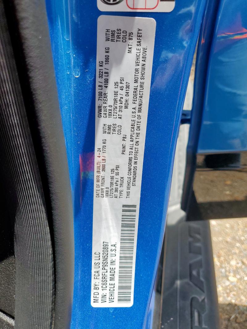 2025 RAM 1500 REBEL - 1C6SRFLP9SN520897