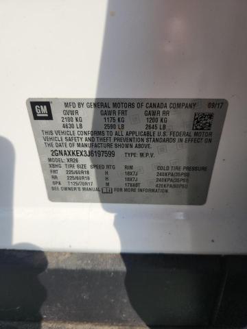 2018 CHEVROLET EQUINOX LT 2GNAXKEX3J6197599