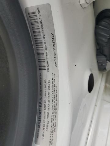 2015 MASERATI GHIBLI S ZAM57RTA0F1135424