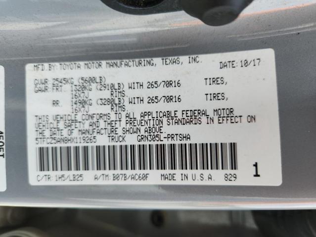 2017 TOYOTA TACOMA DOU 5TFCZ5AN8HX119265