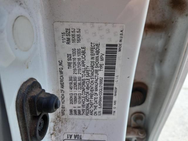 2016 HONDA CR-V LX 5J6RM4H33GL016682